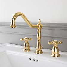Victorian Widespreace Bathroom Faucet Metal Cross Handles Sink Faucets Bathroom Sink Decor Bathroom Faucets