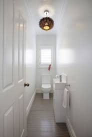 Half Sink In Narrow Bathroom Small Bathroom Decor Small Bathroom Makeover Tiny Powder Rooms