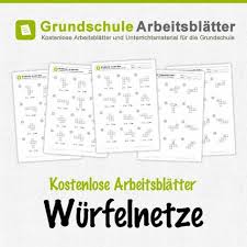 Kostenlose Arbeitsblatter Und Unterrichtsmaterial Zum Thema Wurfelnetze Im Mathe Unterricht In Der Grundschul Gleichungen Unterrichtsmaterial Lernen Macht Spass