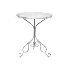 Eisentisch Rund Marseille Weiss Schwarzbraun Eisentisch Metalltische Tisch