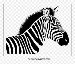 Finally, extend two curved, parallel lines from the hip to form the tail. Zebra Vector Animal Stencil Drawing Pattern Full Zebra Clipart 3753711 Pikpng