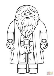 Lego Rubeus Hagrid Minifigure Super Coloring Lego Harry Potter