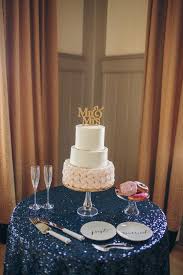 Blush And Navy Summer Wedding Creek Club At I On Wedding Cake Table Decorations Wedding Cake Table Cake Table Decorations