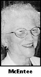 Olive McEntee Obituary and Online Memorial (2003)