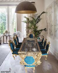 Royal Gold Traditional Wooden Dining Set Aarsun Woods Dining Room Cozy Dining Room Style Wooden Dining Set