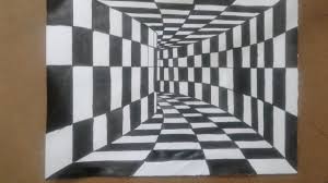 As a beginner, it's always a good idea to draw all sides of the object. How To Draw A 3d Drawing 3d Tunnel Optical Illusion Simple And Easy 3d Drawing Tutorial Yout 3d Drawing Tutorial Easy 3d Drawing Optical Illusions Art