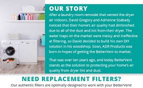 After every one or two loads, you will need to add water and possibly clean out the trap. Amazon Com Bettervent Indoor Dryer Vent Protects Indoor Air Quality And Saves Energy Electric Dryers Only Kit Includes Lint Filter Home Improvement