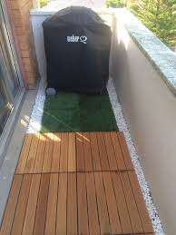 Our Balcony Diy Decking And Artificial Turf Thanks Freedom And Bunnings Outdoor Flooring Small Patio Decor Outdoor