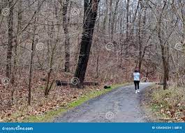 Ein Mädchen, Das Im Wald Auf Einen Erdweg in Fick-Park Geht Redaktionelles  Stockbild - Bild von lebensstil, aktivität: 135424234