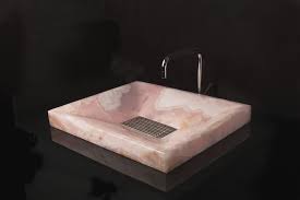 pink onyx sync vessel sink for