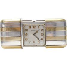Very Rare Cartier Movado Ermeto Watch In 935 Sterling Silver And 18k Gold Pocket Watch Antique Vintage Watches Watches