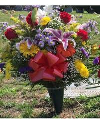 You may not immediately be drawn to the idea of choosing outdoor artificial flowers for graves, but it is taking the artificial route is not for everyone, so if you are committed to using live flowers, your winter maintenance routine may become a little more intensive. Assorted Cemetery Cone In Brooklyn Ny Marine Florists