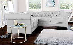Check spelling or type a new query. Hampton Light Grey Leather Chesterfield Corner Sofa Furniture And Choice