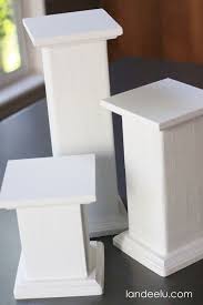 Diy Pedestals For Displaying Objects Wood Pedestal Craft Show Displays Diy Plant Stand