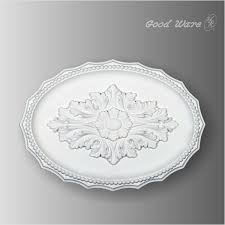 Polyurethane Oblong Ceiling Medallion This Ceiling Medallion Is Designed With A Oval Shape Taking The Look Of Screw Ceiling Medallions Ceiling Decor Medallion
