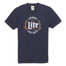 Miller Lite Since 1975 Blue T Shirt