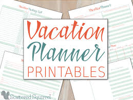 This planner is designed for disney vacations. Vacation Planner Printables