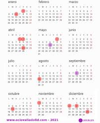 Ideal para utilizar como calendario escolar, calendario de iglesia, planificador personal, referencia de horario. Festivos
