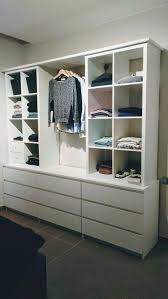 Offener Schrank Mit Kallax Und Malm Diy Wohnen Ikeabedroomideas Ikea Closet Hack Ikea Wardrobe Hack Ikea Wardrobe