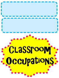 Classroom Job Occupation Titles For Chart
