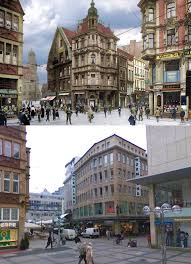 Dortmund führt gegen manchester city. The City Of Dortmund Germany Before And Reconstructed After Wwii From An Old Post In R Europe Architecturalrevival