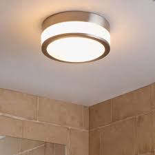 lindby flavi bathroom ceiling lamp o 23 cm nickel plafondlamp badkamer plafondlamp badkamer plafonds