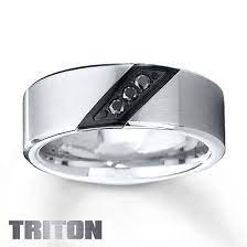 Men S Wedding Band 1 10 Ct Tw Black Diamonds Tungsten Carbide Black Diamond Wedding Bands Mens Black Diamond Wedding Band Cool Wedding Rings