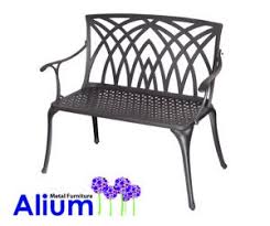 Alium Kennedy Zwarte Gegoten Aluminium Tuinbank 139 99