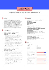 Digital Marketing Manager Resume Sample Kickresume