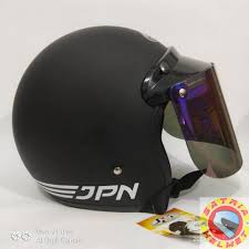 Cari produk helm retro lainnya di tokopedia. Koleksi Populer Helm Bogo Jpn Hitam Doff Kaca Datar Ideku Unik