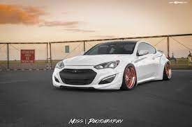 From $ 950.00 widebody fender flare kit for hyundai genesis coupe. Rocket Bunny Style Body Kit On White Genesis Coupe Carid Com Gallery