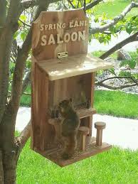 Saloon Squirrel Feeder Squirrel Feeder Diy Squirrel Feeder Carpentry Projects