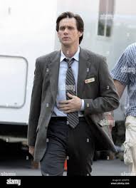 Jim Carrey on the set of his new movie 