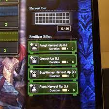 Fertilizers allows for more items to be cultivated, faster culture and extending current fertilization duration. Tip You Can Use Soft Soil To Maintain All Fertilizers All The Time R Monsterhunterworld
