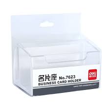 You might discovered one other business card organizer box better design ideas. Deli 7623 Business Card Case Transparent Name Card Storage Box For Home Office Edge Cyber Com