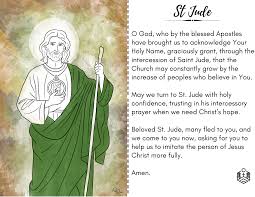 Coloring page of the apostle saint jude with a medal around his neck with jesus' image on it. Saint Jude Horizon