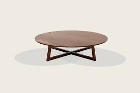 Featuring a classic design with timeless elegance, the stone style coffee table is so versatile and convenient. Speke Klein Finn Round Coffee Table Solid Walnut Round Coffee Table