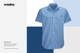 Download Short Sleeve Dress Shirt Mockup On Behance