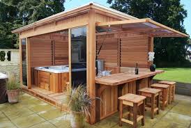 Gartenhaus Qualitat Outdoor Zimmer Einfache Outdoor Sommer Haus Platzierung Einfache Outdoor Somm Whirlpool Terrasse Whirlpool Pavillon Bar Im Hinterhof