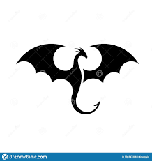 Illustration About Creative Simple Dragons Silhouettes Logo Stylized Vector Illustrations Illustr Dragon Silhouette Small Dragon Tattoos Simple Dragon Drawing