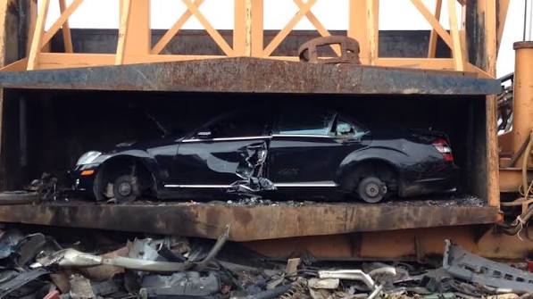 Must Watch Crusher Crushing Mercedes Car