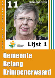 Ada van Buren-van der Heiden Nr.11 Verkiezingslijst Gemeente Belang  Krimpenerwaard