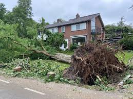 In leersum zijn na het noodweer van gisteravond zeker zes huizen onbewoonbaar verklaard. Q6nctk4ne63lvm