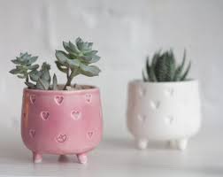 Ceramic Hanging Planters Succulent Pots By Happyflowersceramics Small Ceramic Planter Flower Pots Clay Plant Pots