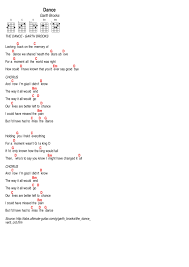 The Dance By Garth Brooks Guitar Chords For Songs Lyrics And Chords Ukulele Songs Beginner