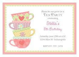 High Tea Party Invitation Templates Free Party Invite Template High Tea Invitations Tea Party Birthday