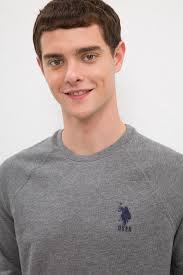 U.S. Polo Assn. Gri Erkek Sweatshirt