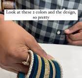Such a beautiful colour combination, one in peacock blue and the other in onion pink, one of the most elegant and such a pretty bangle set , with velvet bangles and beautiful polki stone bangles with ...