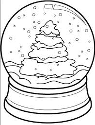 Earth coloring sheets will help your kids celebrate the natural wonders of 1.go green: Christmas Tree Snow Globe Coloring Page Coloring Page Book For Kids