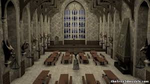 Great Hall Royalty Free 3d Model Preview No 1 Free3d 3d Model Hall Interior Model